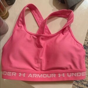 Under Armour Bright Pink Racerback Bra